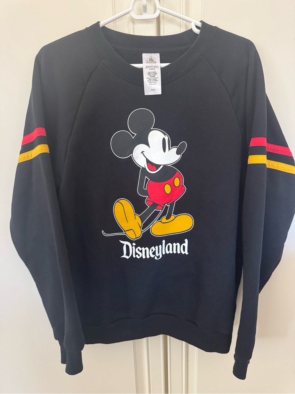 Disneyland Black Mickey Mouse Graphic Sweatshirt